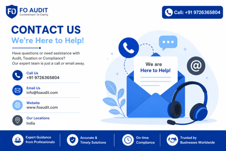 F&O Audit Service Contact Number